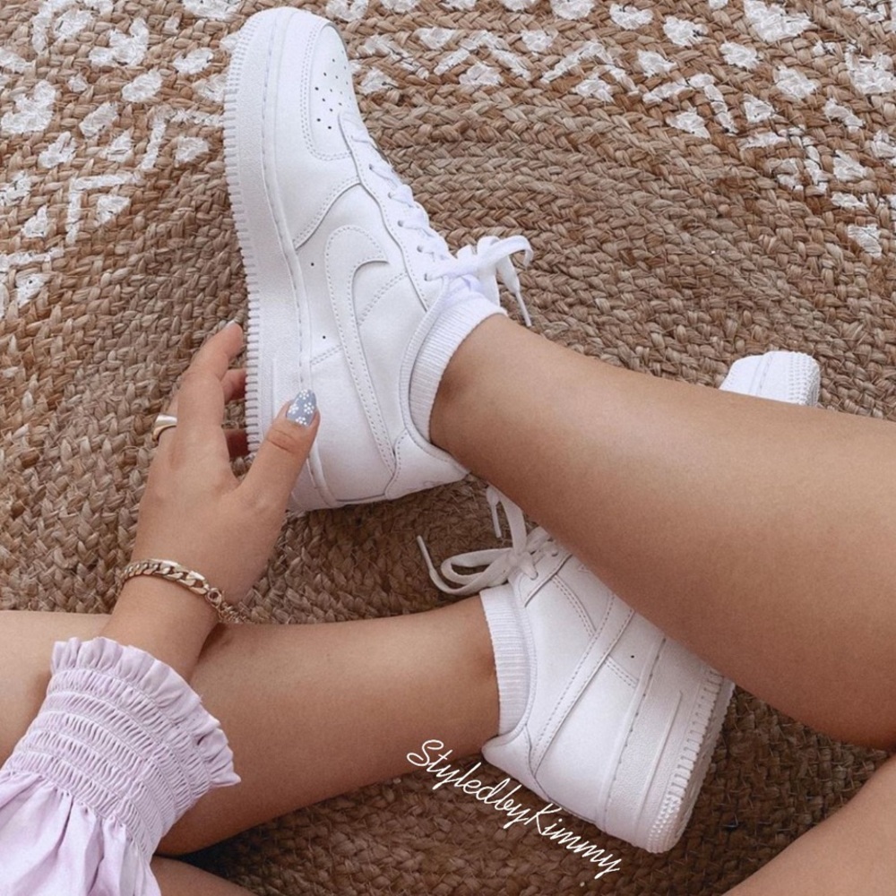NIKE AIR FORCE 1 Triple White Sneakers Shoes